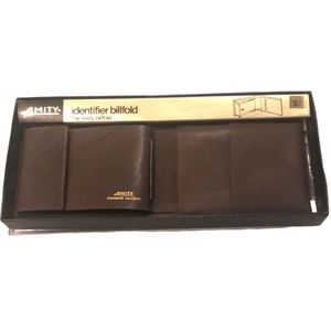 VINTAGE AMITY CASHMERE CALFSKIN BILLFOLD BROWN